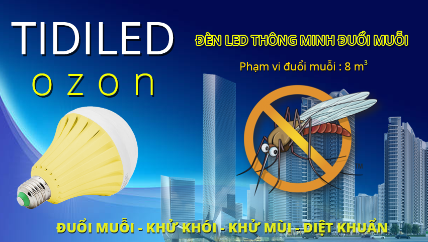 [HCM]Bóng đèn Led đuổi muỗi 9W