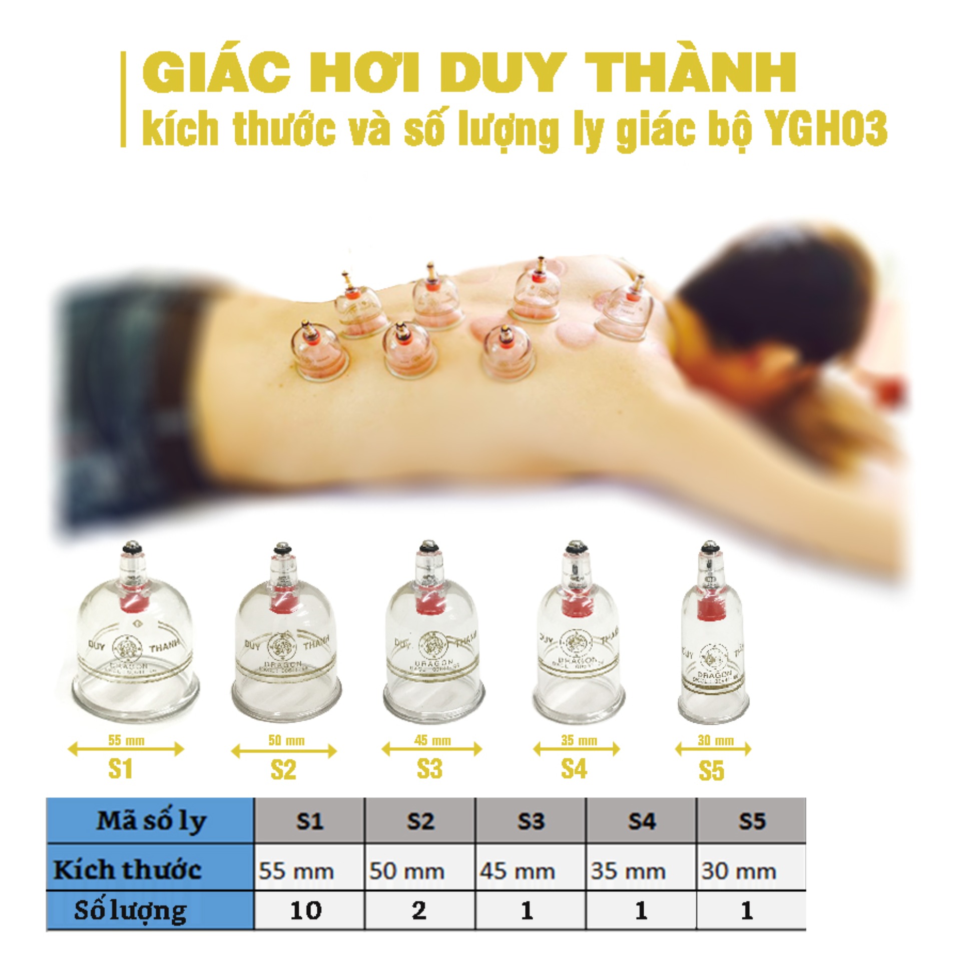 Bộ Giác Hơi Không Dùng Lửa YGH03