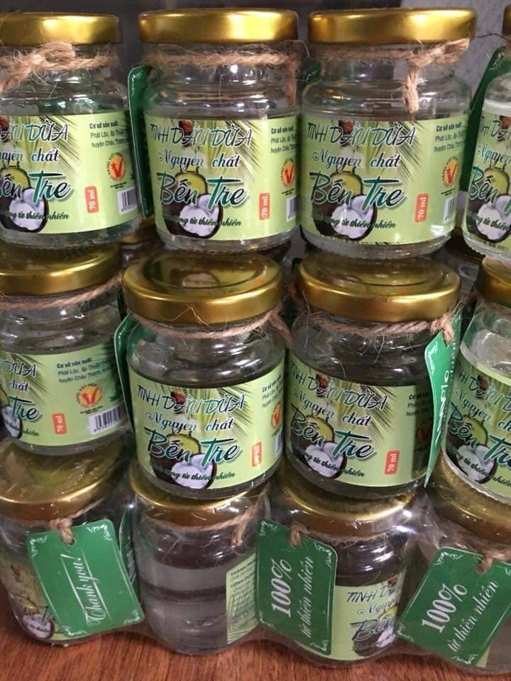 lọ dầu dừa ép lạnh mỗi lọ 100ml