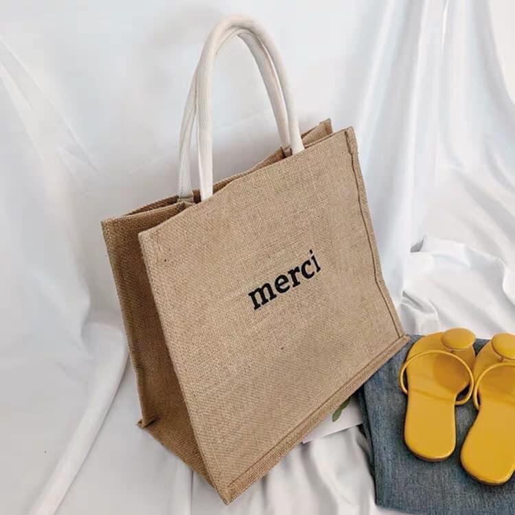Túi Tote Vải Bố Merci Hot Trend
