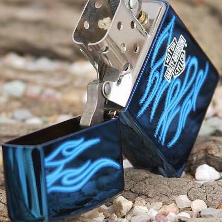 Zippo 20711 - Zippo Harley Davidson Ghost Sapphire