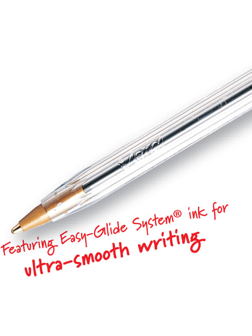 [HCM]COMBO 4 BÚT BI BIC ĐỎ PEN TAPPING THÂN TRONG CRISTAL