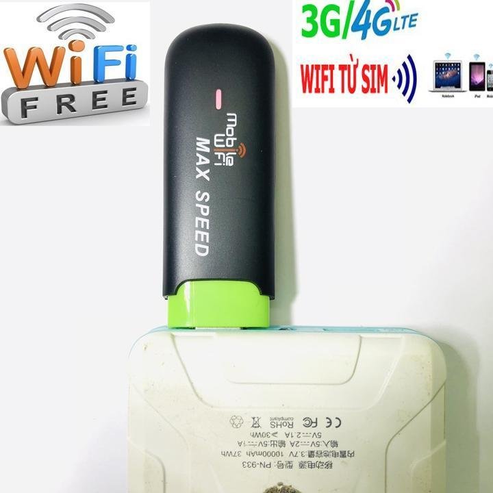 Usb phát ra sóng wifi bằng sim 3g 4g max speed từ sim 3g, 4g lấy nguồn từ bất kỳ cổng usb nào