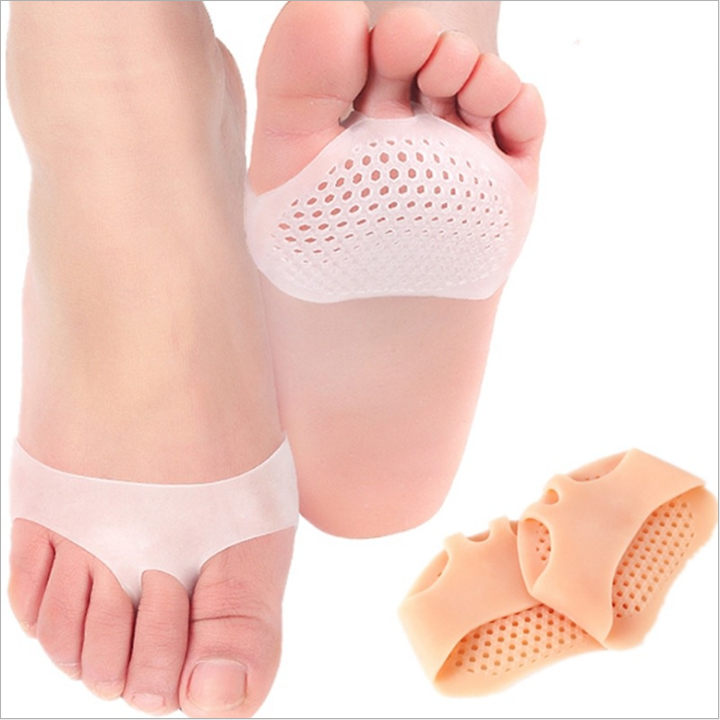 Miếng lót giày silicon bảo vệ chống chai, giảm đau các ngón chân khi mang giày, miếng tổ ong gel để bàn chân trước - KD0324