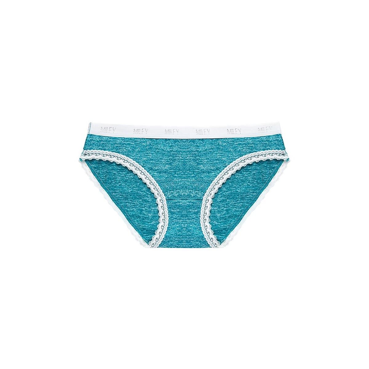 Combo 2 Quần Lót Thun Lạnh Phối Lụa Co Giãn 4 Chiều MILEY LINGERIECombo 2 Women's Underpants with Wood Texture Miley Lingerie