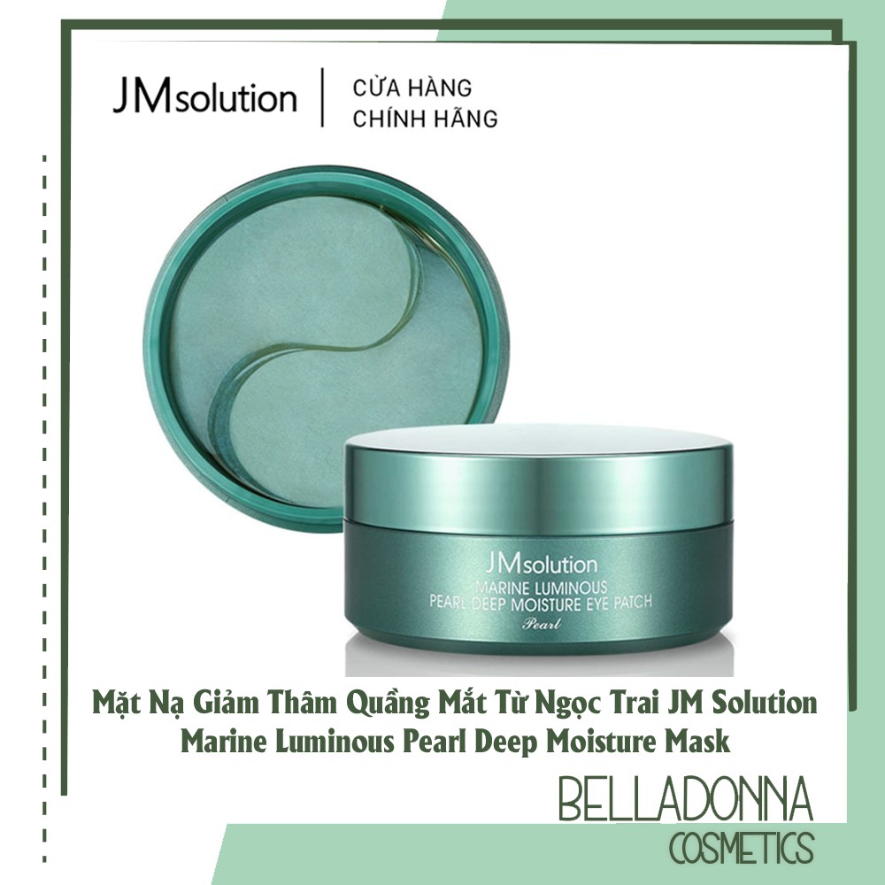 Mặt nạ dưỡng ẩm sâu, giảm thâm quầng mắt, cải thiện nếp nhăn jm solution eye mask 90g/60pcs
