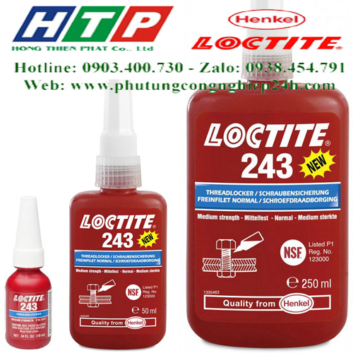 Keo dán khóa ren loctite 243-50ml