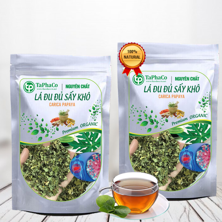 Lá đu đủ đực 500g - Hàng sạch xanh chất lượng cao với mức giá tốt nhất thị trường