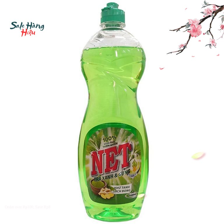 [HCM] Nước Rửa Chén NET Trà Xanh & Gừng 750ml