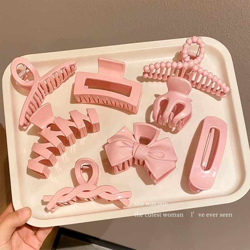 Sét 8 kẹp tóc PINKY đủ món hàng Quảng Châu phong cách thời trang cho nữ -TKVT2