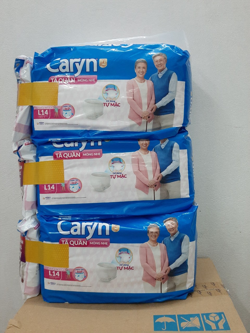 Tã Quần mỏng nhẹ Caryn L14 miếng