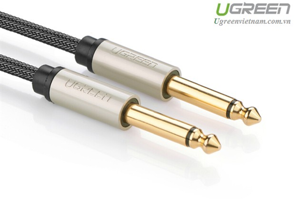 Cáp Audio 6,35mm dài 1m  Ugreen 10636 mạ vàng cao cấp