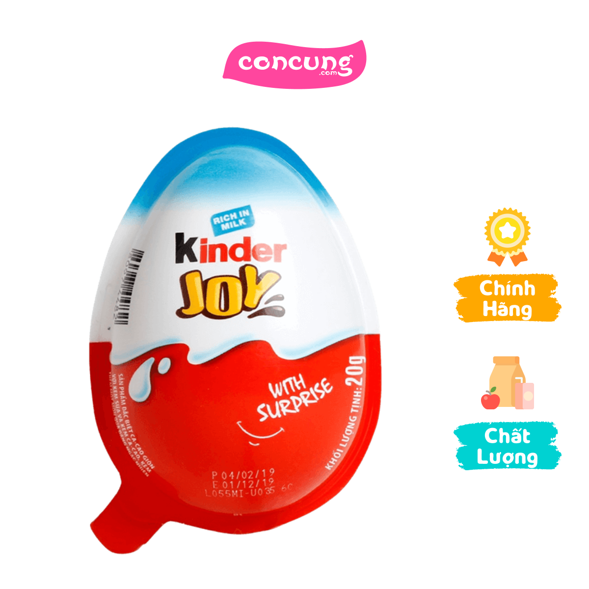 Kẹo trứng Kinder Joy cho bé trai, 20g