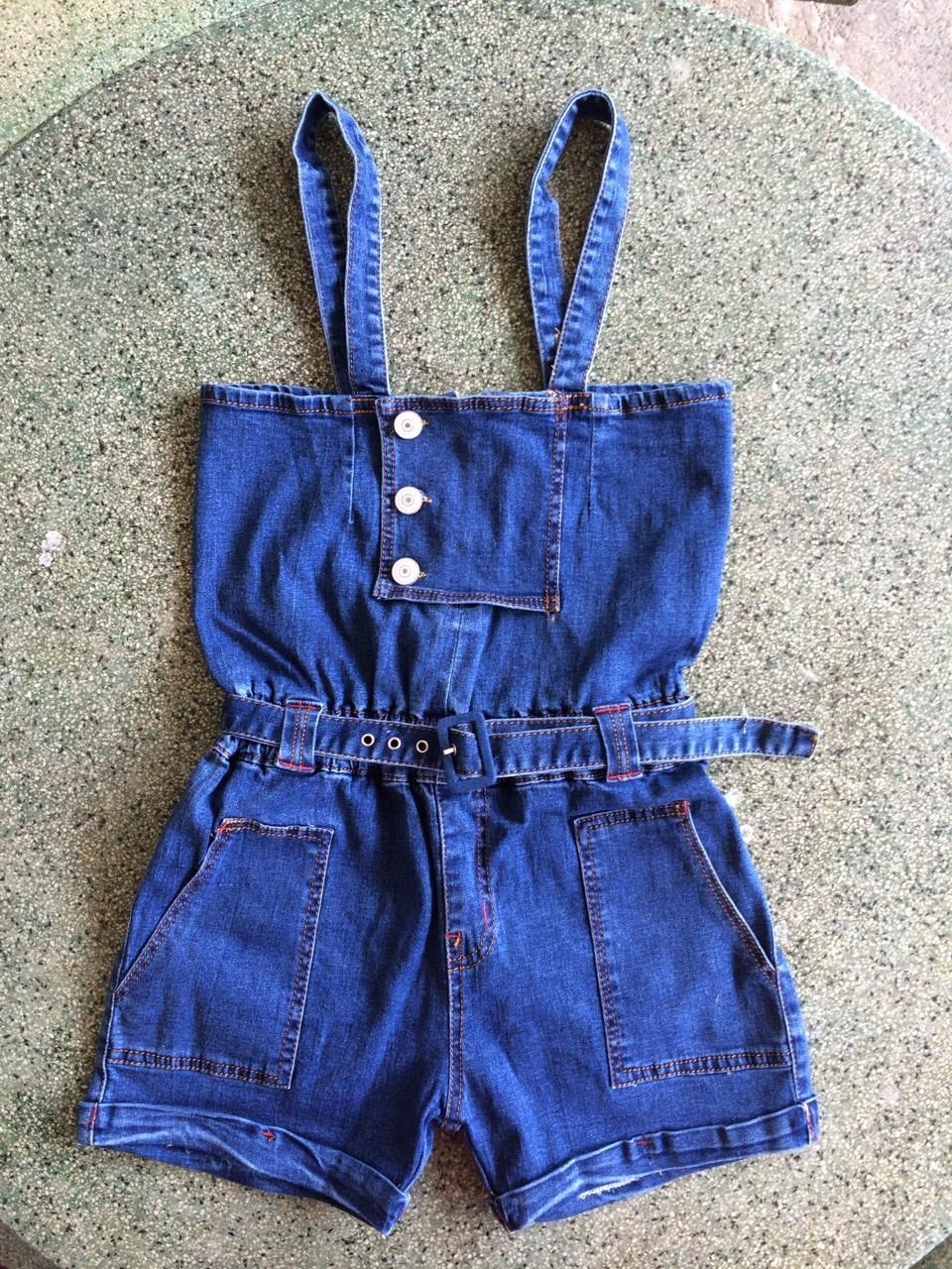yếm jean bé gái 16_17kg