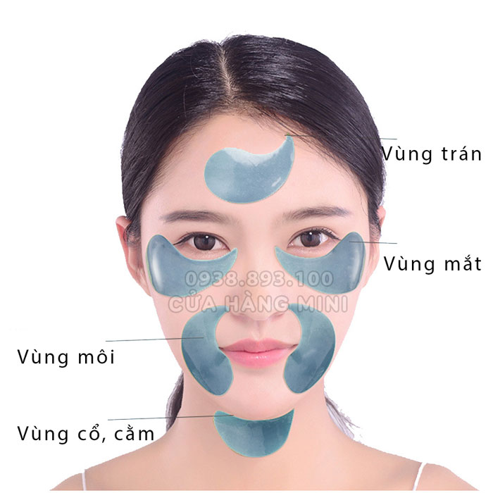 【FREESHIP】 Combo 60 Miếng Mặt Nạ Dưỡng Mắt Mờ Thâm Quầng LANBENA Hyaluronic