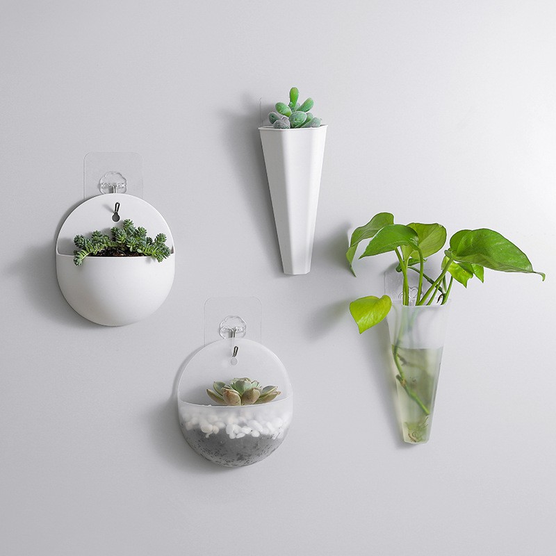 [HCM]Chậu nhựa trồng cây treo tường mini