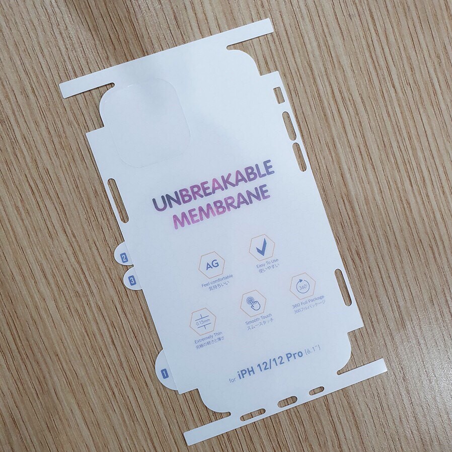 Dán PPF AG nhám chống vân tay iPhone 12/ 12 Mini/ 12 Pro/ 12 Pro Max
