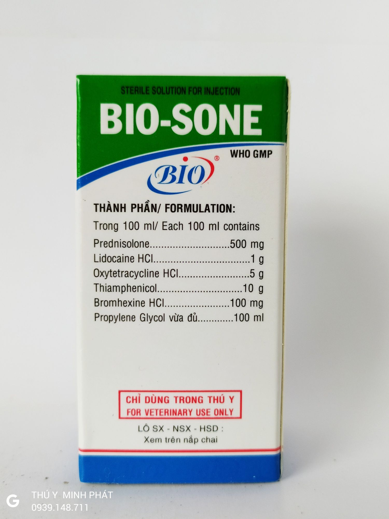 BIO SONE CHAI 20ML THƯƠNG HÀN TỤ HUYẾT TRÙNG