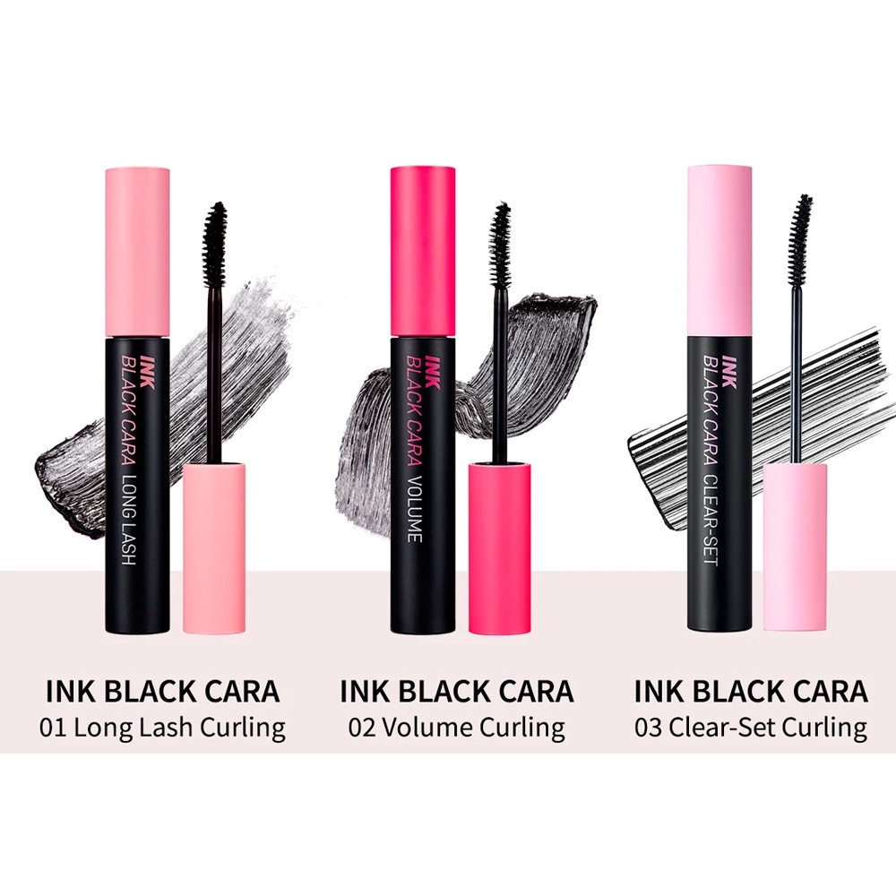 [Chuốt Mi] Mascara Peripera Ink Black Cara 8g Đủ Màu [01 - 02 - 03 - 04]