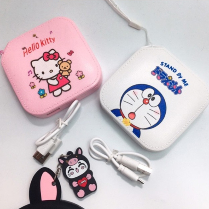 Sạc Dự Phòng Cute - Doremon - Hello Kitty(HÀNG CHÍNH HÃNG)