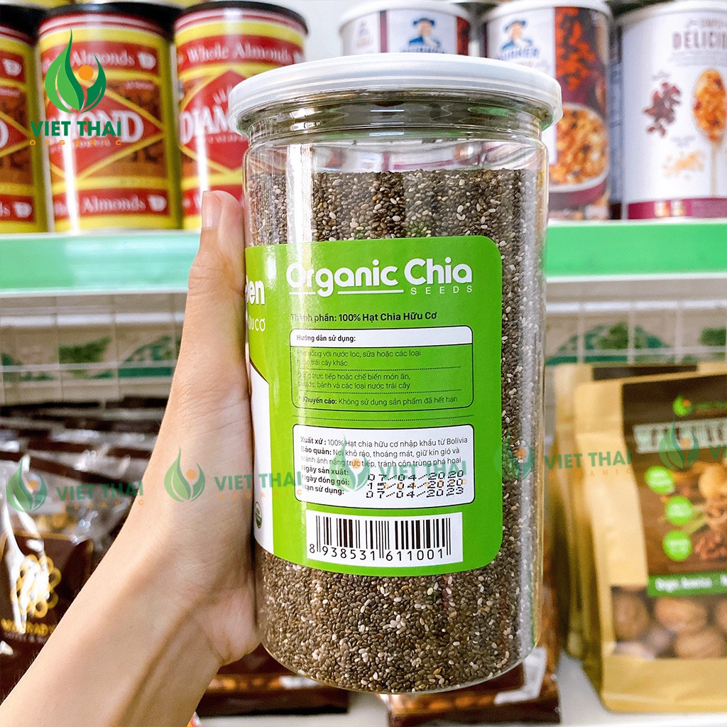 Hạt Chia Đen [ Chất Lượng ] Hạt Chia Bolivia Hữu Cơ (Gói 500Gr) - Yêu Hạt