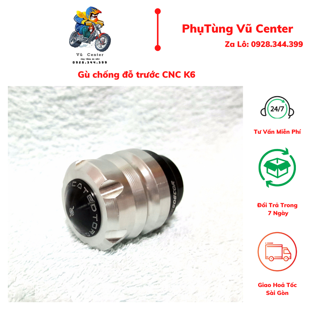 [HCM] [ Giá 1 cặp ] Gù chống đổ trước CNC có chụp mẫu K6