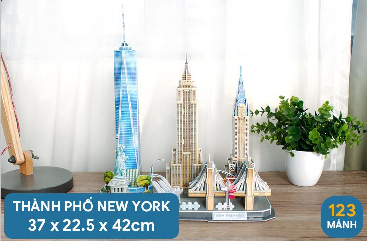 Đồ chơi mô hình lắp ráp giấy CubicFun 3D - Thành phố New York