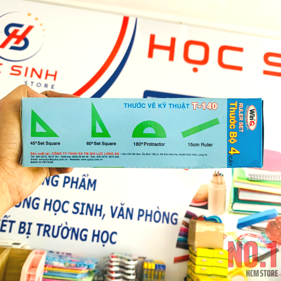 Bộ Thước dẻo 4 món WinQ T140 Dành Cho Học Sinh
