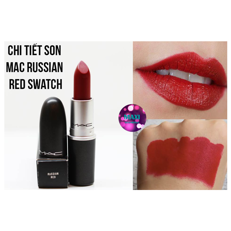 Son MAC Matte Màu 612 Russian Red - Màu Đỏ Cổ Điển