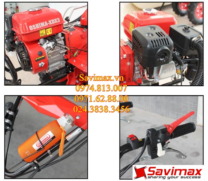 [Trả góp 0%]Máy Xới Đất Chạy Xăng Oshima XDX3