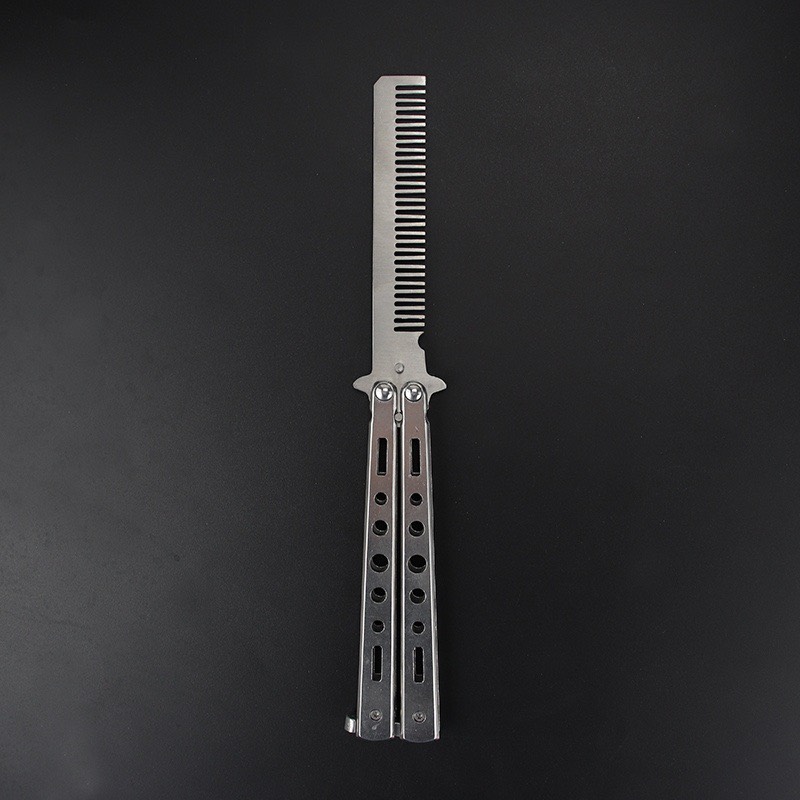 Lược chải tóc gấp gọn bằng inox không gỉ