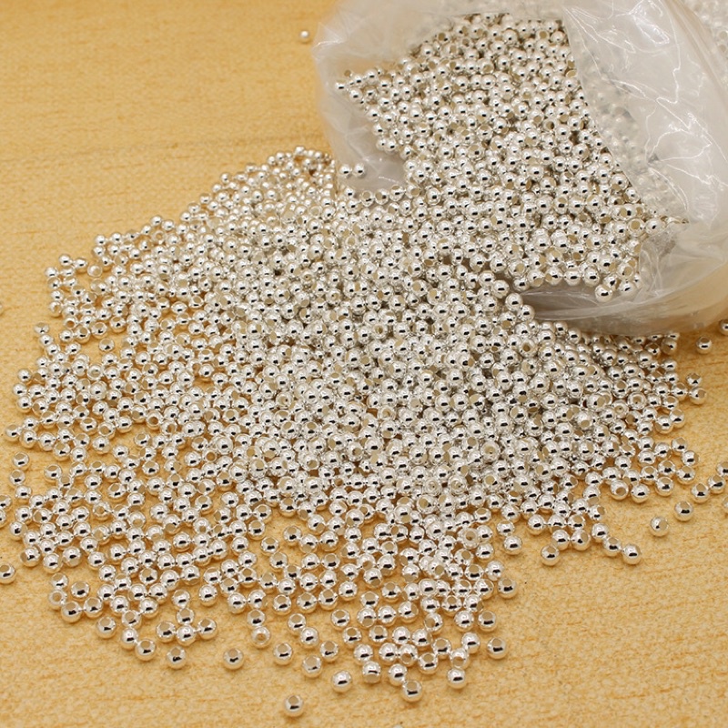 [BẠC CHUẨN S925] Bi bạc tròn trơn 2-4mm - MH836