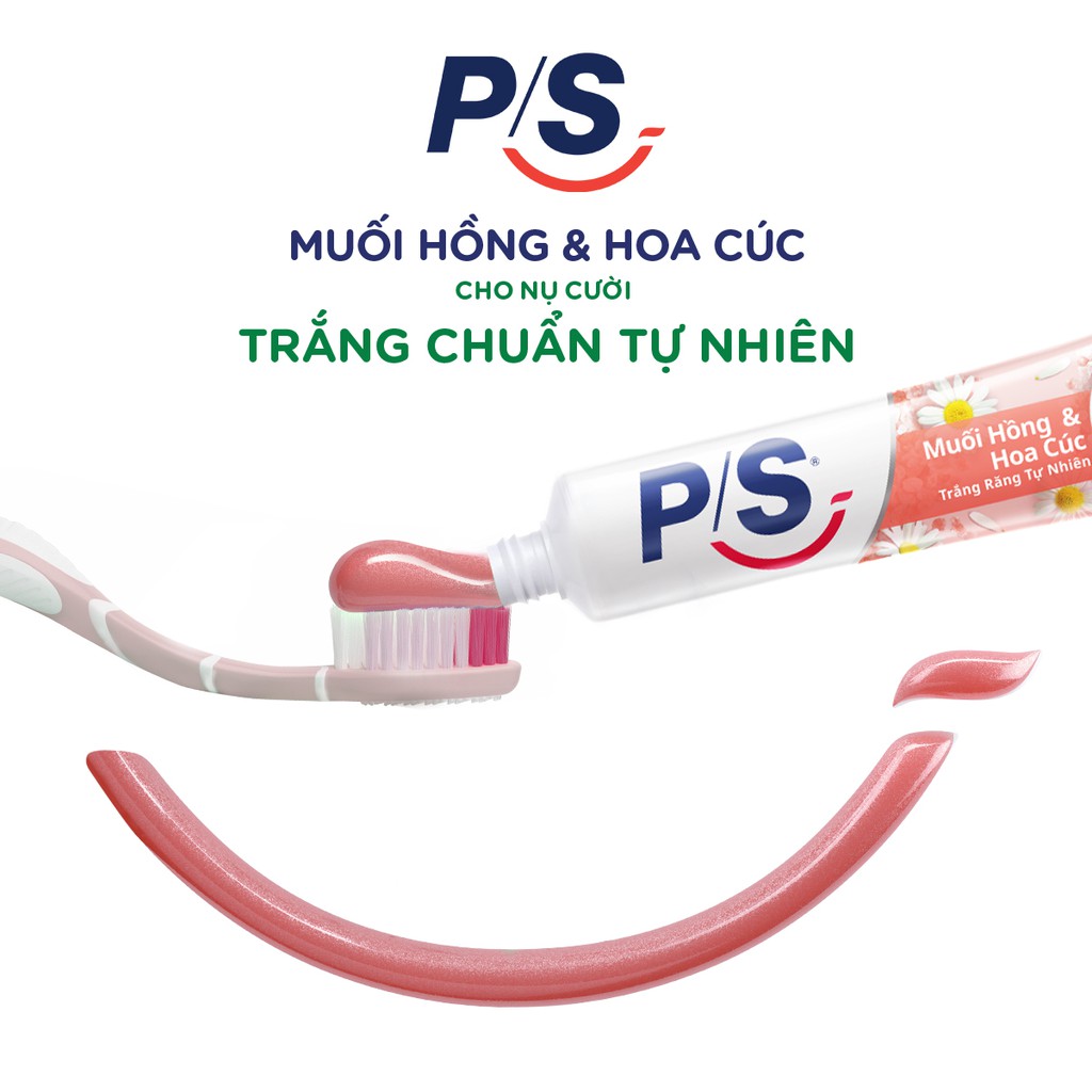 Kem đánh răng PS Muối Hồng và Hoa Cúc 180g