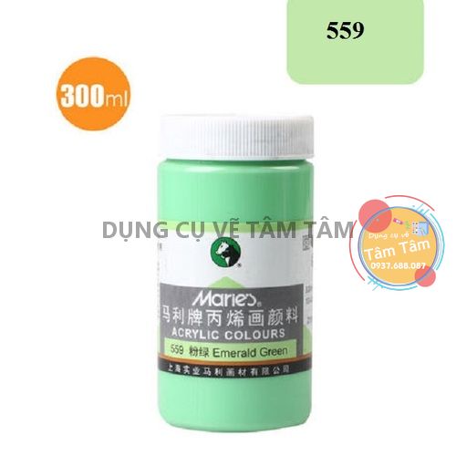 Màu acrylic Maries, Màu Acrylic Maries vẽ mọi chất liệu 300ml -Dụng cụ vẽ Tâm Tâm