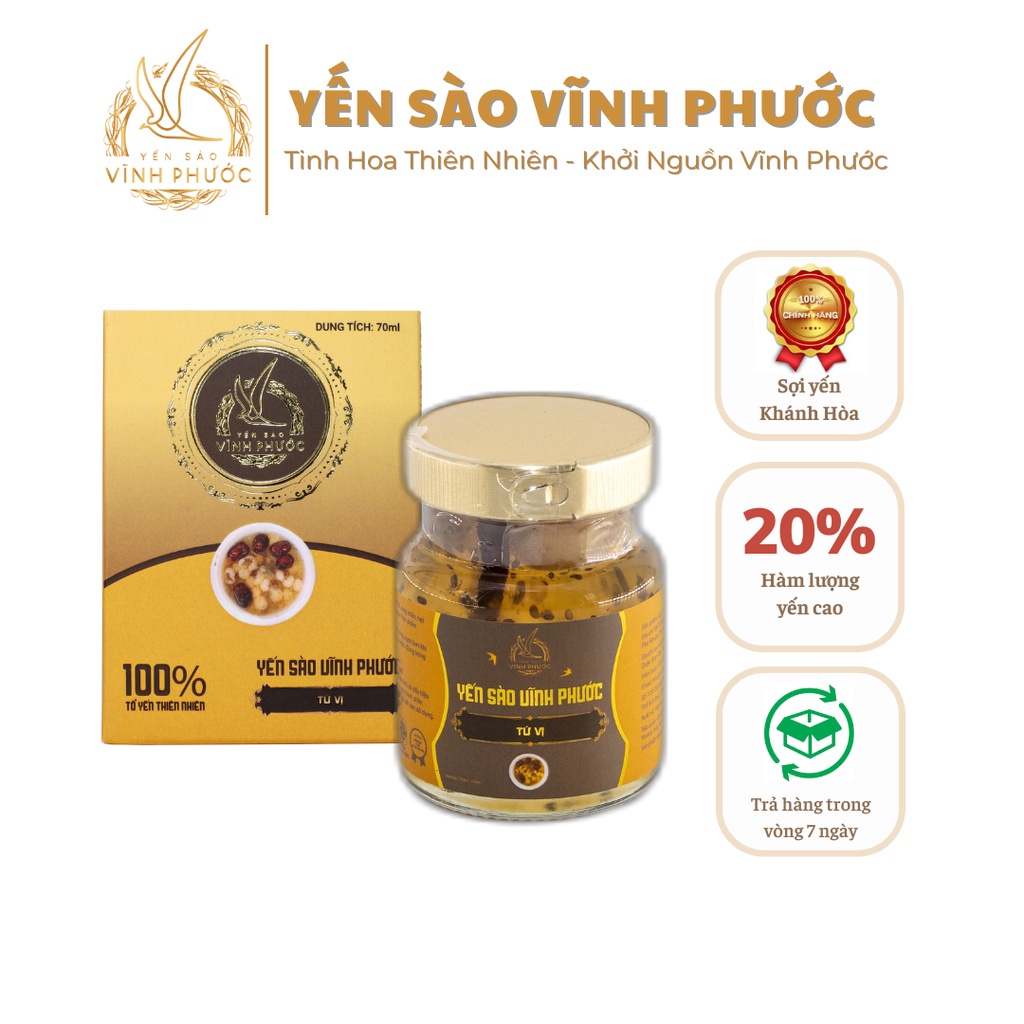 Bird's Nest Four Flavors Vinh Phuoc 70ml - Vinh Phuoc Edible Bird's Nest