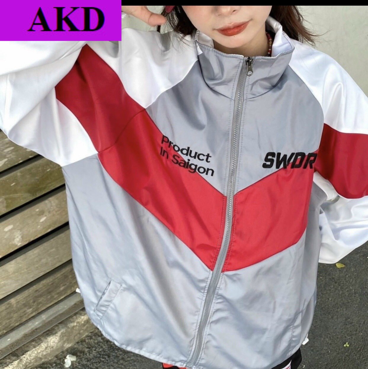 Áo khoác Dù Form Rộng Phong cách Nam Nữ mặc được N1