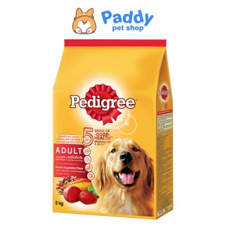 [3kg] Hạt Pedigree cho Chó lớn vị bò & rau củ thumbnail