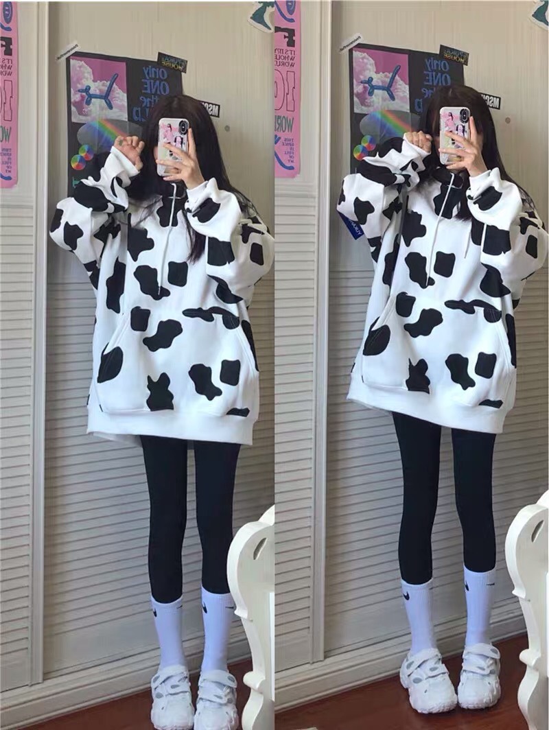 Áo khoác hoodie nỉ nam nữ in 3d phối loang phù hợp với mọi lứa tuổi
