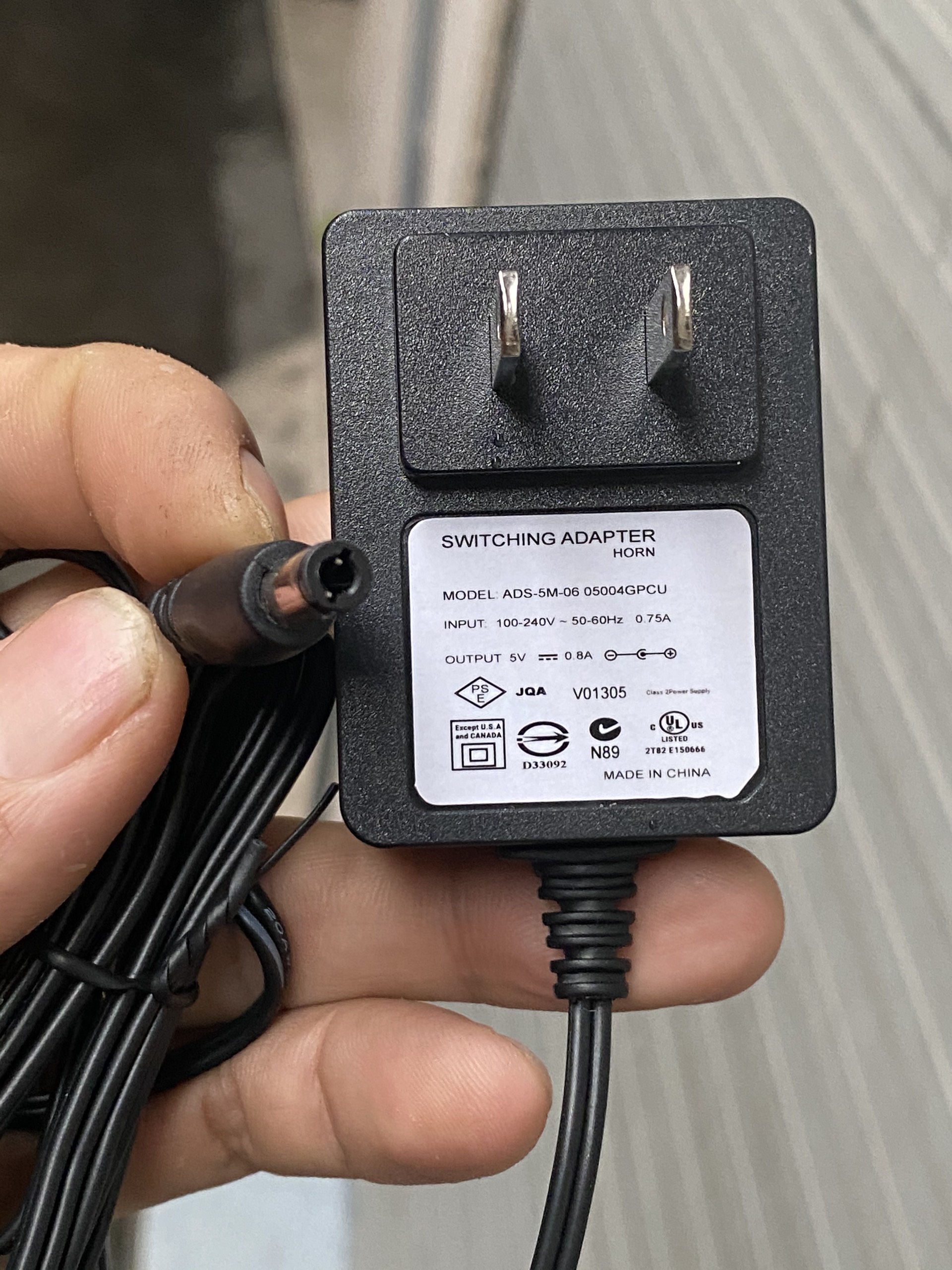Cục nguồn máy chấm công DC 5V
