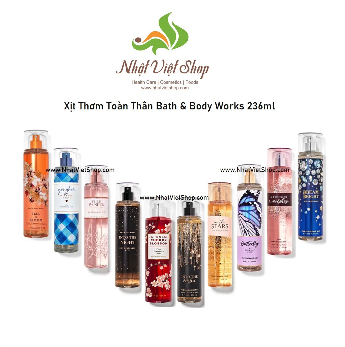 Xịt Thơm Toàn Thân Bath&Body Works 236ml