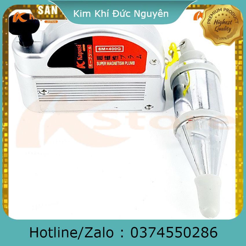Quả dọi thăng bằng 6 mét kapusi japan - con dọi từ tiêu chuẩn nhật bản, cam kết hàng chính hãng kimkhihanoi