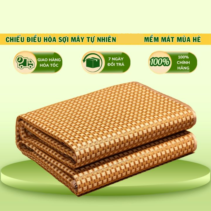 [ Siêu Phẩm Mùa Hè ] Chiếu Điều Hòa Sợi Mây Tổng Hợp Nhiều Kích Thước 1m 1m2 1m4 1m6 1m8 Siêu Thoáng Mát Dễ Dàng Vệ Sinh chiếu mây điều hòa chiếu ngủ chiếu mát