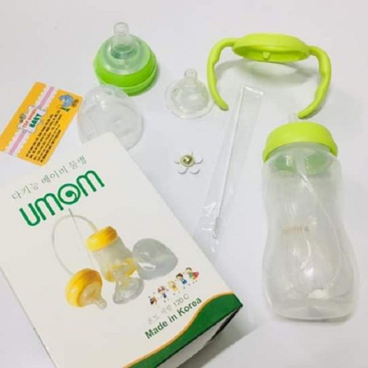 Hàng chính hãng - Bình sữa rảnh tay Hàn Quốc 330ml cho bé