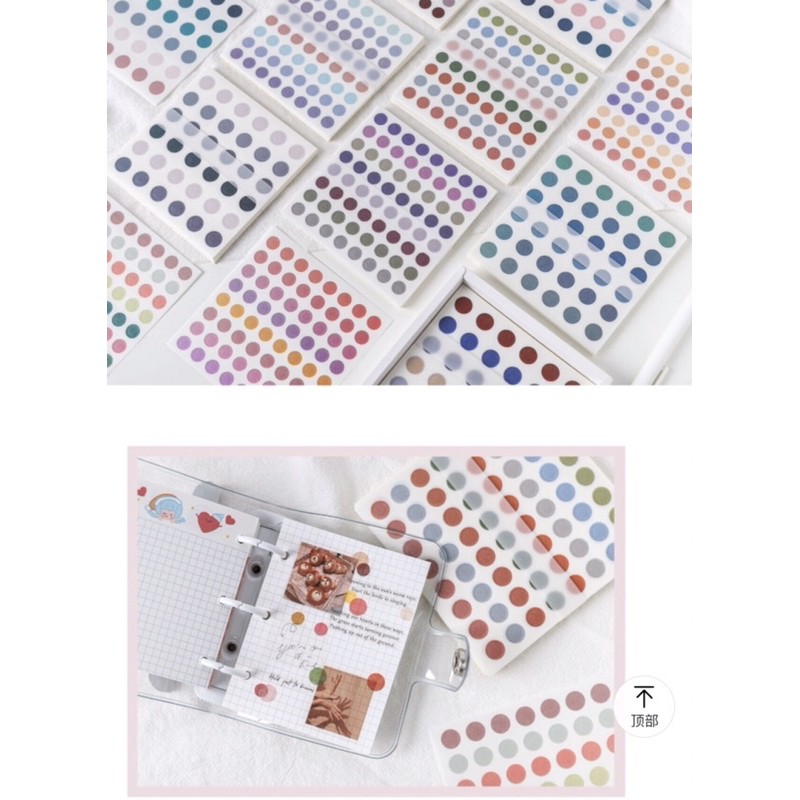Sticker tròn đánh dấu trang trí ST076