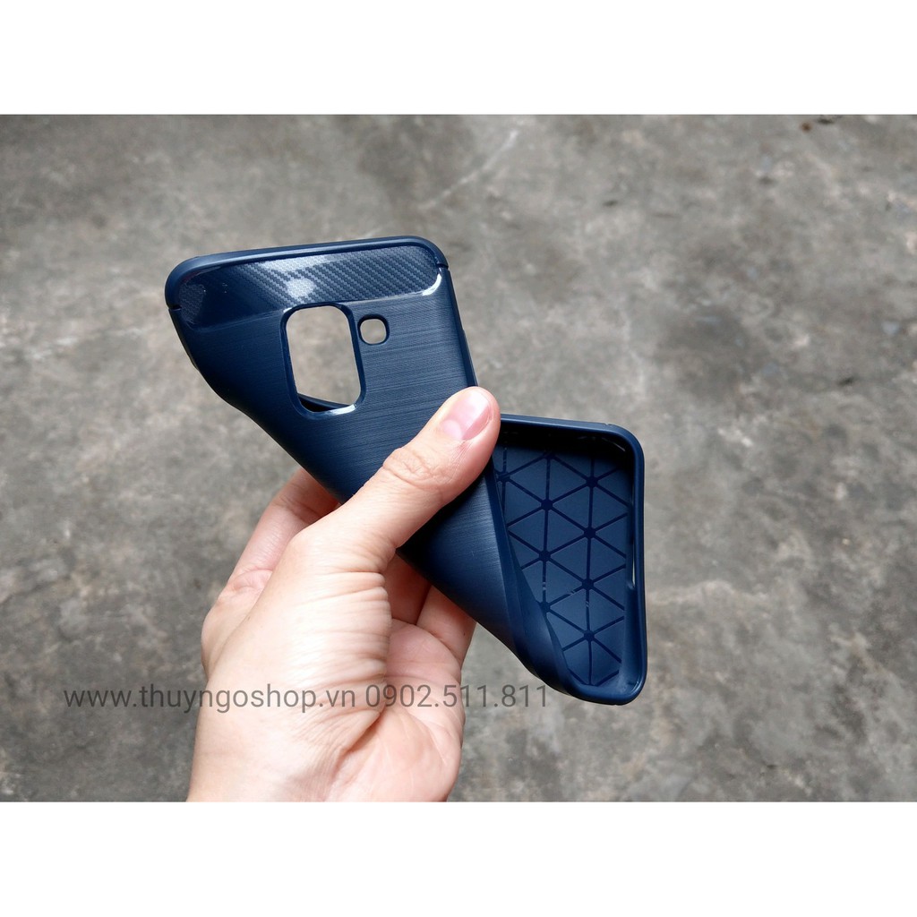 [HCM]Samsung A8/A8+ (2018) - Ốp dẻo chống shock carbon