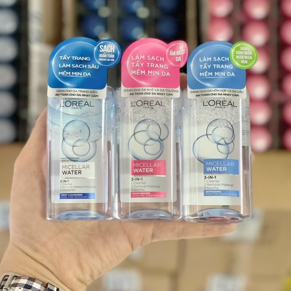Nước tẩy trang Loreal - L'Oreal Paris 3-in-1 Micellar Water