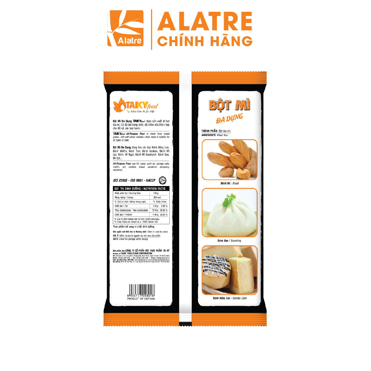Bột mì đa dụng Tài Ký gói 500g