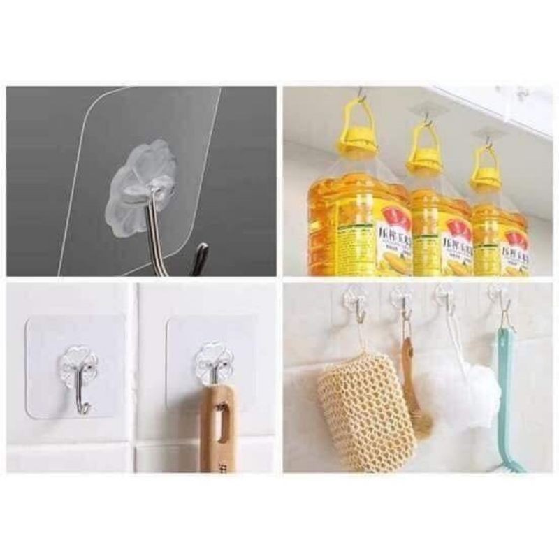 Móc dán tường, miếng dán chịu lực siêu chắc siêu bền