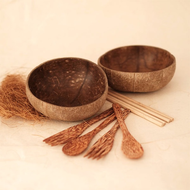[HCM]Bộ chén dừa 8 món - coconut cup