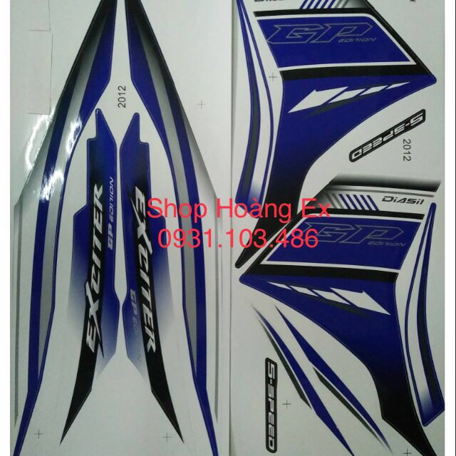 [HCM]Tem Exciter 135 xanh GP đời 2014